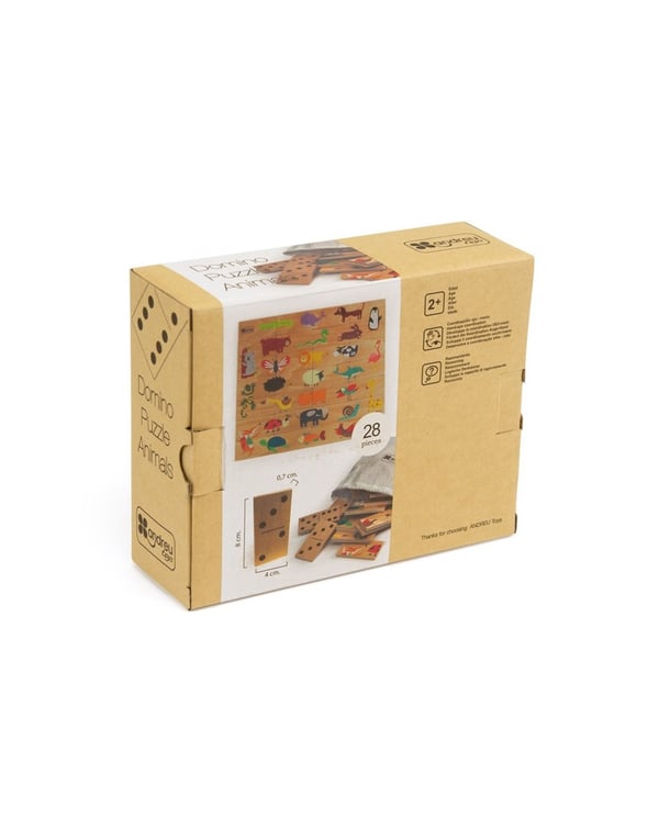 ANDREU Toys 16113 puslespil Byggesæt 28 stk Dyr