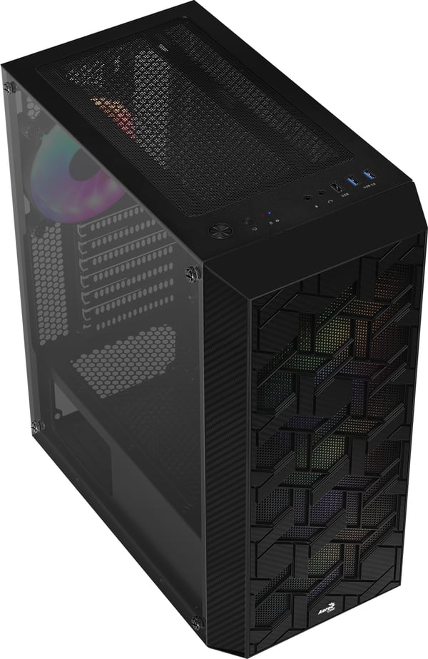 Aerocool Hive FRGB Midi Tower Svart