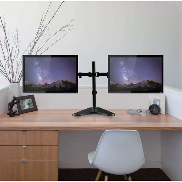 Techly ICA-LCD 2524 skærmbeslag og -stativer 81,3 cm (32") Skrivebord Sort