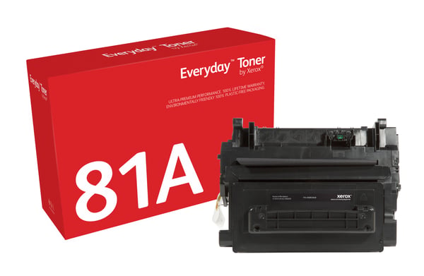 Everyday™ Mustavalko Toner by Xerox compatible with HP 81A (CF281A), Standard capacity