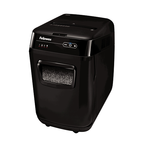 Fellowes AutoMax 200M dokumentförstörare Mikrostrimling Svart