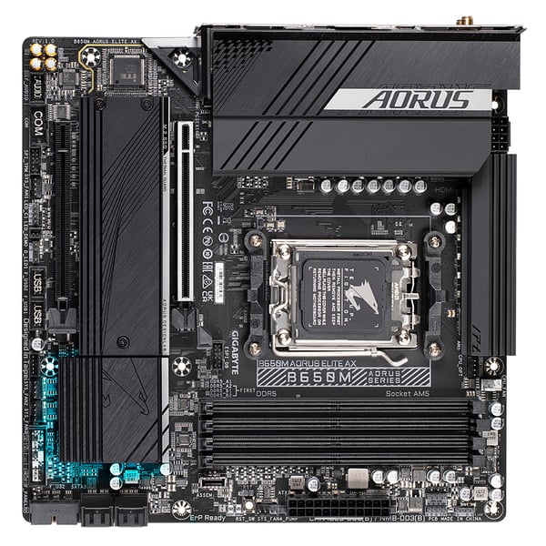 Gigabyte B650M AORUS ELITE AX - emolevy - micro ATX - kanta AM5 - AMD B650