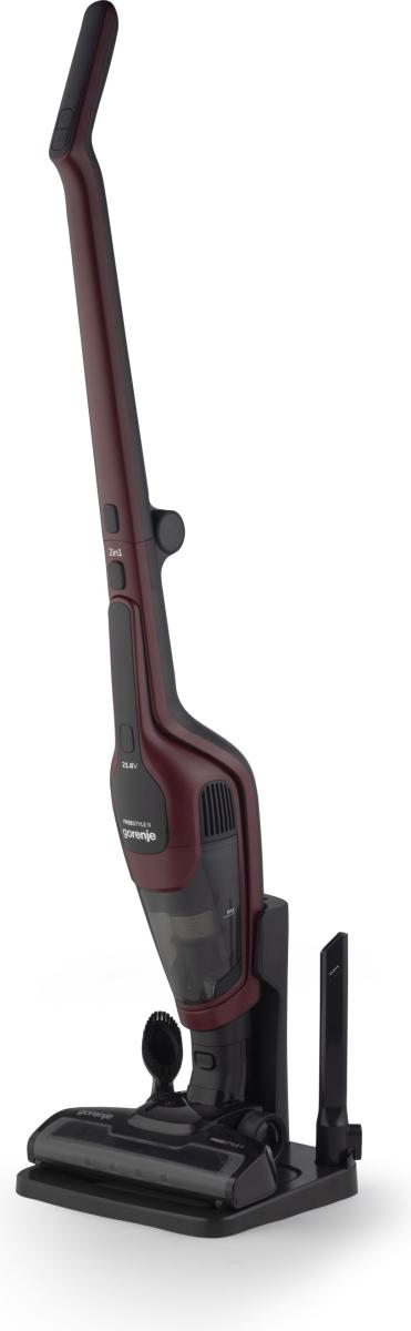 Gorenje SVC216100FSIIR 2-i-1 stangstøvsuger Batteri Dry Poseløs 0,5 L 130 W Rød