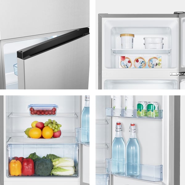Hisense RT267D4ADE køle-/fryseskab Fritstående 206 L Sølv