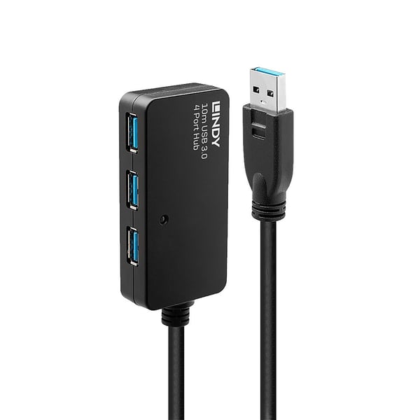 Lindy 43159 interface hub USB 3.2 Gen 1 (3.1 Gen 1) Type-A 5000 Mbit/s Sort