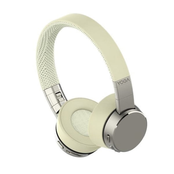 Lenovo Yoga Headset Kabel & Trådlös Huvudband Bluetooth Gräddfärgad, Vit