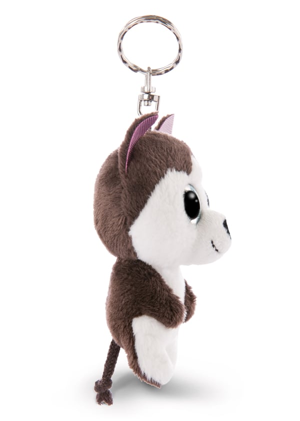 NICI Husky Barkley Nyckelring Svart, Vit