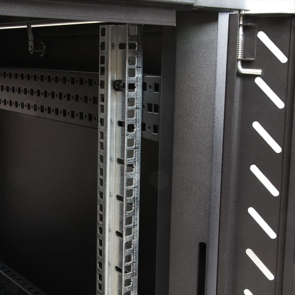 StarTech.com RK1236BKF stativ 12U Fritstående reol Sort