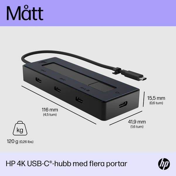 HP Port Replicator - USB-C - DP - Europa