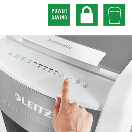 Leitz IQ Autofeed Office 300 Automatisk Dokumentförstörare P4