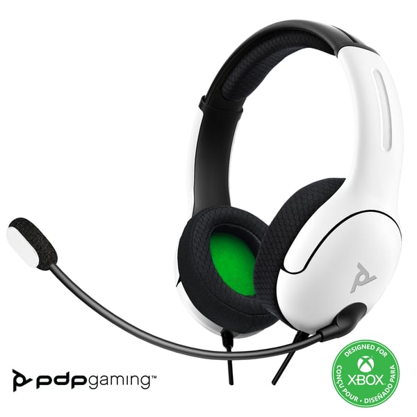 PDP LVL40 STEREO TRÅDBUNDET HEADSET XBOX VIT