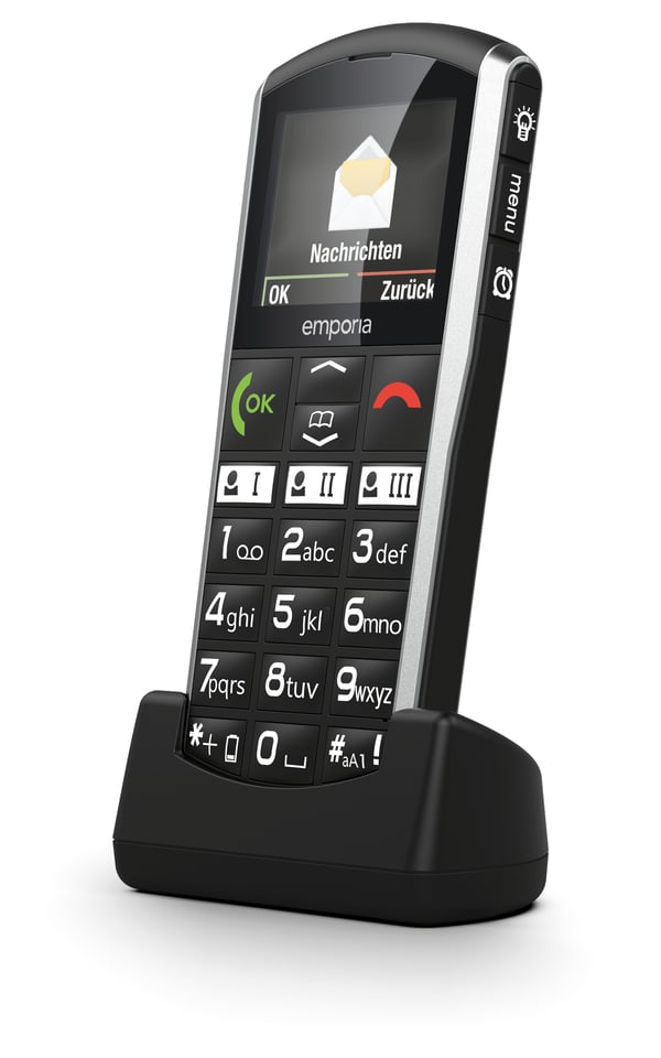 Emporia emporiaSIMPLICITY 5,08 cm (2") 90 g Sort, Sølv Senior telefon