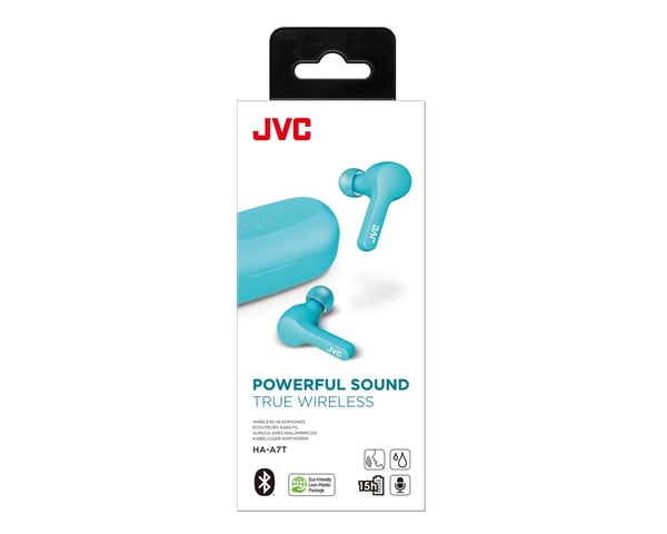 JVC HA-A7T-AN Headset True Wireless Stereo (TWS) I ørerne Opkald/musik Micro-USB Bluetooth Blå