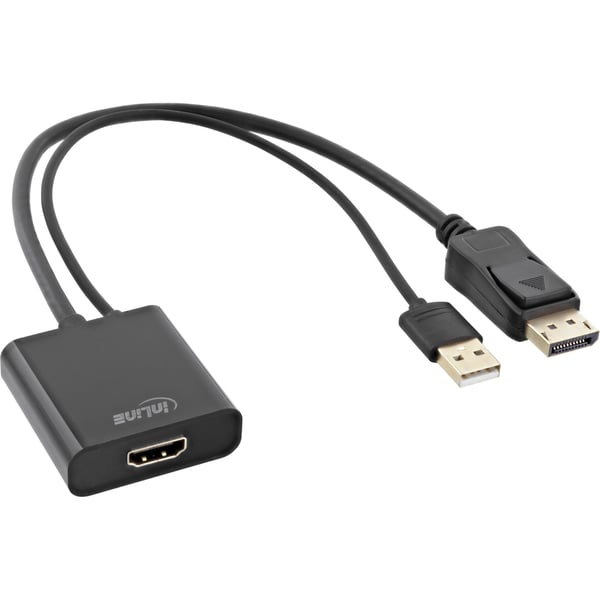 InLine 17169P videokabel adapter 0,3 m HDMI Type A (Standard) DisplayPort Sort