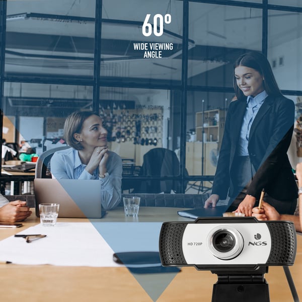 NGS XpressCam720 webcam 1280 x 720 pixel USB 2.0 Sort, Grå, Sølv