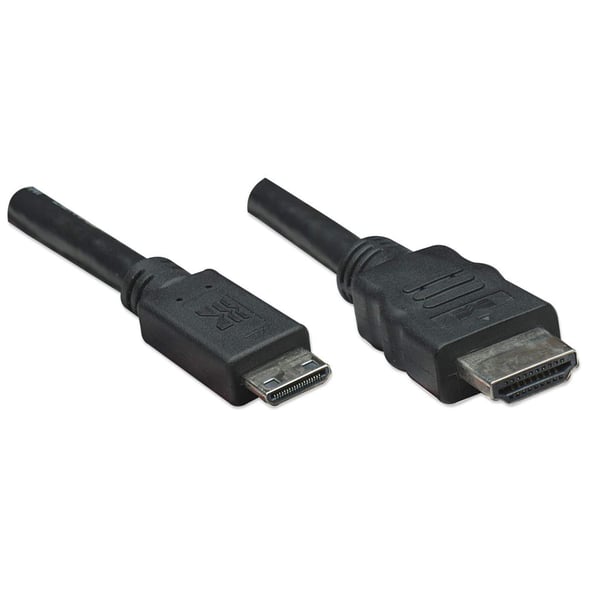 MANHATTAN HDMI-kabel - Mini HDMI 4K 30Hz 1,8 m svart