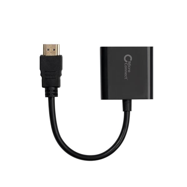 Microconnect HDMVGA1B videokabeladapter 0,15 m HDMI Typ A (standard) VGA (D-Sub) Svart