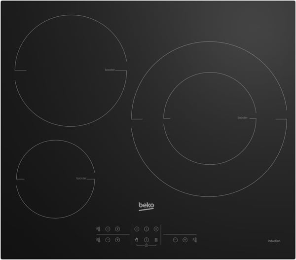 Beko HII63205MT kogeplade Sort Indbygget 58 cm Zone induktionskogeplade 3 zone(s)
