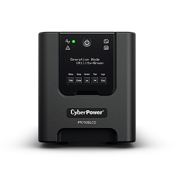 CyberPower PR750ELCDGR UPS-virtalähde Linjainteraktiivinen 0,75 kVA 675 W 4 AC-pistorasia(a)