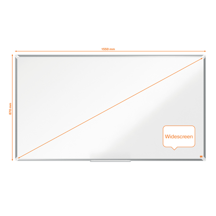 Nobo Premium Plus widescreen stål magnetisk whiteboard 155x87cm