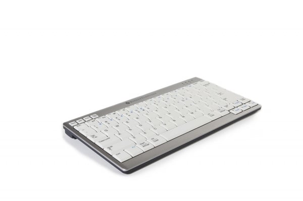 BakkerElkhuizen UltraBoard 950 Wireless näppäimistö Office Bluetooth QWERTY Englanti (US) Vaaleanharmaa, Valkoinen