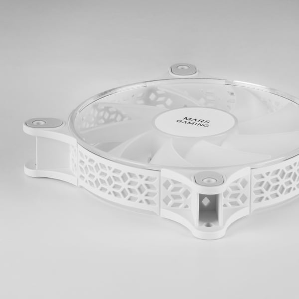 Mars Gaming MFDUOW Computerkølesystem Computerkabinet Ventilator 12 cm Hvid