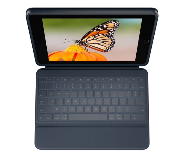 Logitech 920-009659 tangentbord för mobila enheter QWERTY Nordic Smart Connector Blå