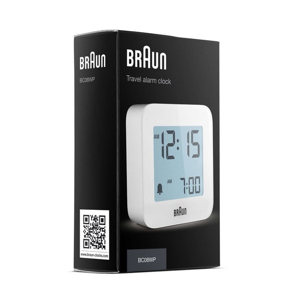 Braun BC08 Digital väckarklocka Vit