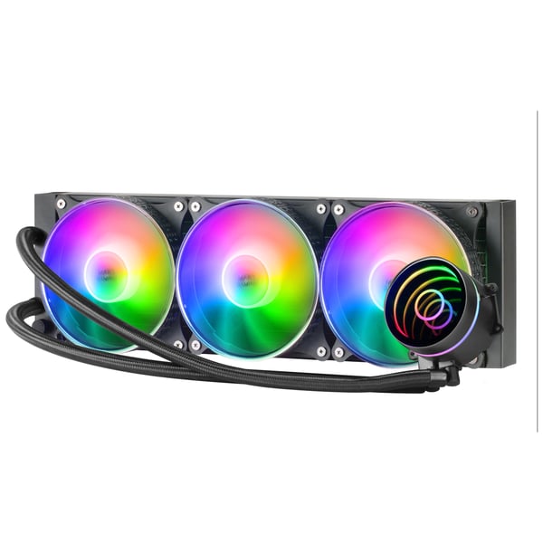Mars Gaming MLONE360 Computerkølesystem Processor Alt-i-en væskekøler 12 cm Sort 1 stk