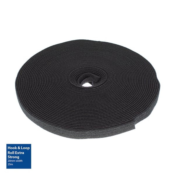 ACT CT4043 velcro lynlås Nylon, Polypropylen Sort 1 stk