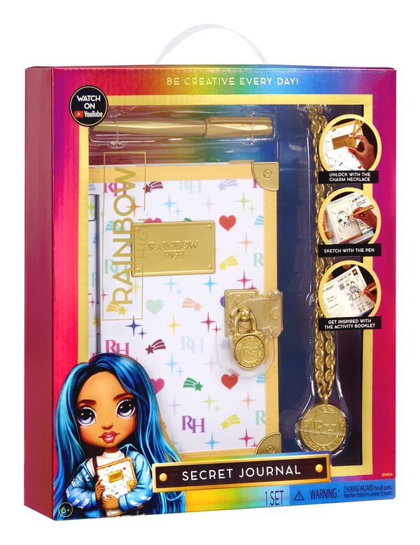 Rainbow High Secret Journal Henkilökohtainen päivyri