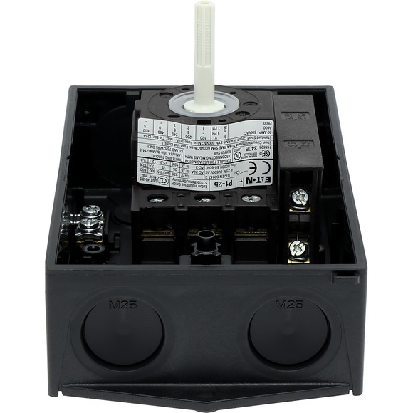 Eaton P1-25/I2-SI/HI11-SW Sicherheits Kiertokytkin 3P Musta, Valkoinen