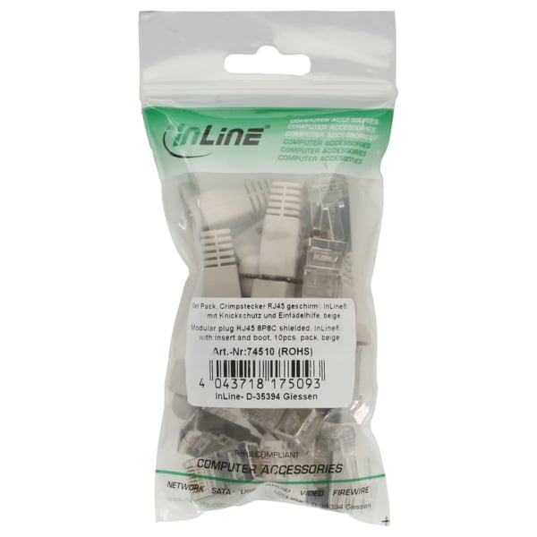 InLine 74510 kabelkontakter Beige