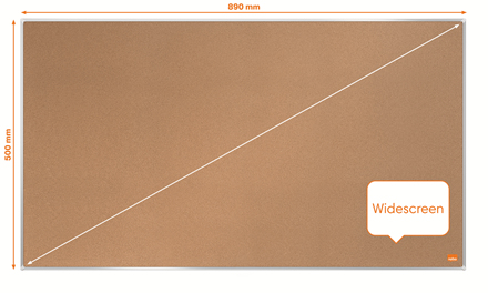 Nobo Impression Pro Widescreen kork opslagstavle 40" 89x50cm