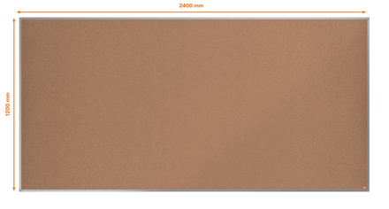 Nobo 1915348 opslagstavle Brun Aluminium