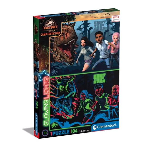 Clementoni JURASSIC WORLD Konturpussel 104 styck Konst