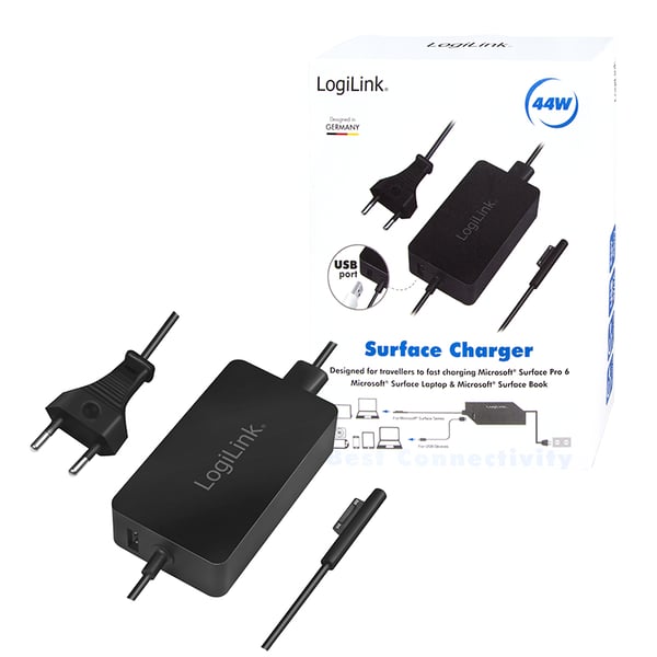 LogiLink PA0197 mobilladdare Bärbar dator, Universal Svart AC inomhus