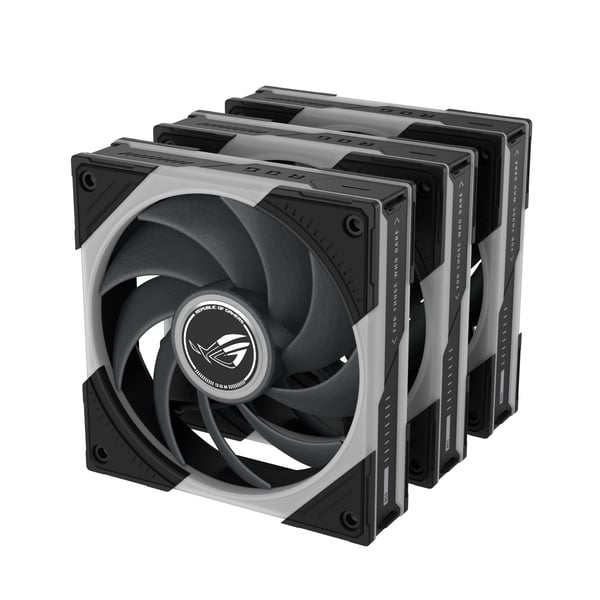 ASUS ROG Eurux GR120 ARGB Fan Triple Pack Datorväska 12 cm Svart 3 styck