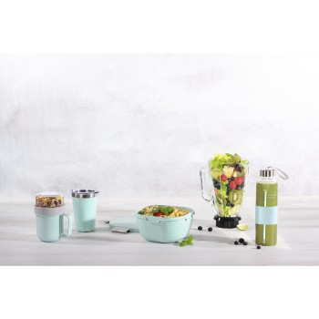 Hama 00181585 madkasse Frokostbeholder 1,7 L Polypropylen (PP), Silikone Grå, Lyse Blå 1 stk