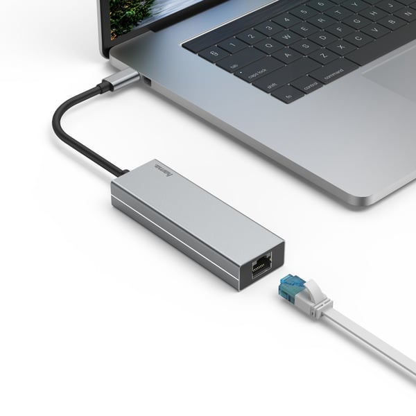Hama 00200108 dockingstation USB 3.2 Gen 1 (3.1 Gen 1) Type-C Grå