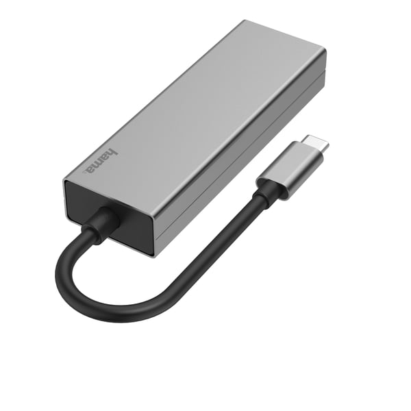 Hama 00200108 dockingstation USB 3.2 Gen 1 (3.1 Gen 1) Type-C Grå