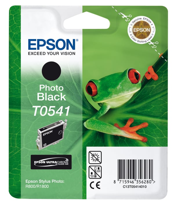 Epson Frog Yksittäispakkaus, valokuvamusta T0541 UltraChrome Hi-Gloss