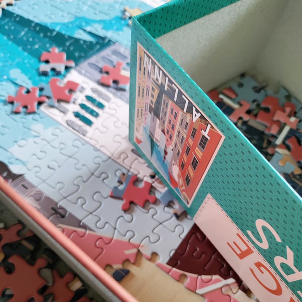 Tactic Puzzle Lovers Vintage Posters Tallinn 1000 pcs puzzle