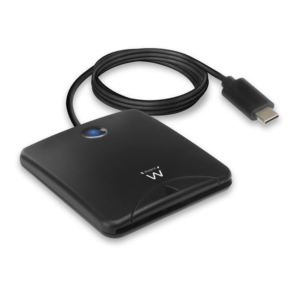 Ewent EW1055 smartcard læser Indendørs USB USB 3.2 Gen 1 (3.1 Gen 1) Sort