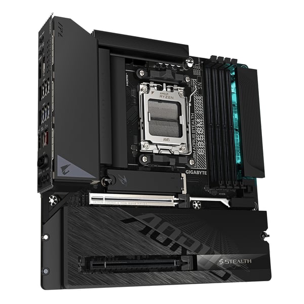 GIGABYTE B850M AORUS STEALTH bundkort AMD B850 Sokkel AM5 micro ATX