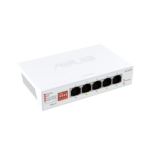 ASUS QG-U1050 Ohanterad 2.5G Ethernet (100/1000/2500) Vit