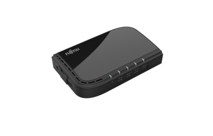 Fujitsu S26391-F6099-L404 gränssnittshubbar USB 3.2 Gen 1 (3.1 Gen 1) Type-C Svart
