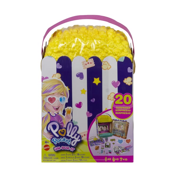 Polly Pocket Un-Box-It Popcorn Box