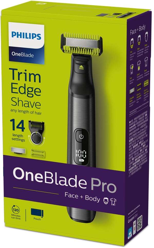 Philips OneBlade Pro QP6550/15 Ansikte + kropp