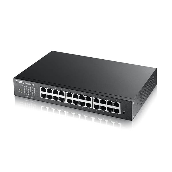 Zyxel GS1900-24E Hallittu L2 Gigabit Ethernet (10/100/1000) 1U Musta